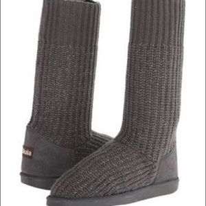 Ukala Grey Sweater / Knit Boot